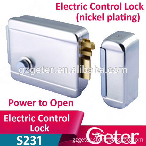 Electric control lock (spray-powder) with access control system